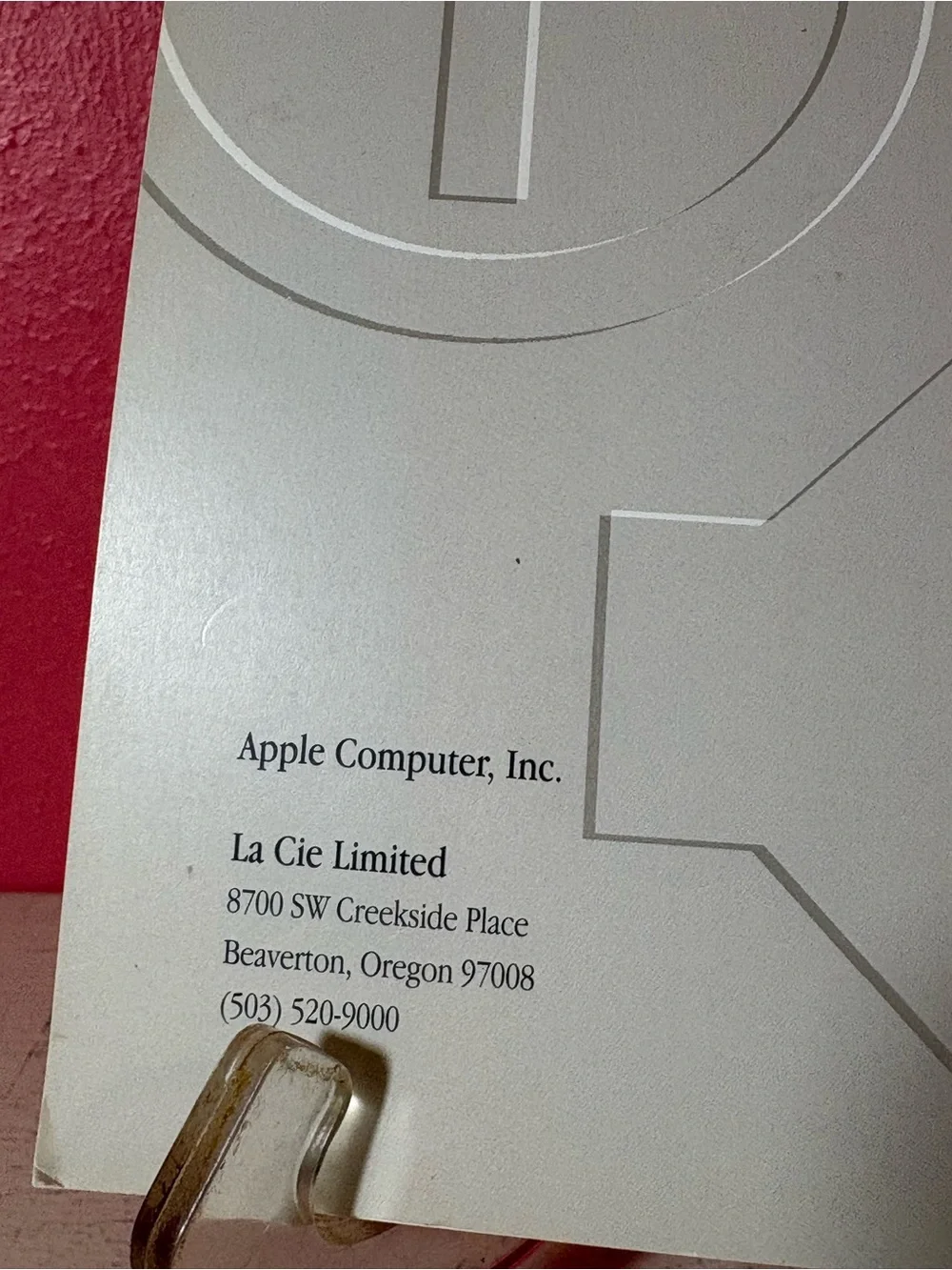 Vintage 1996 Apple External Hard Drive User's Guide 90's Collectible Display Fun